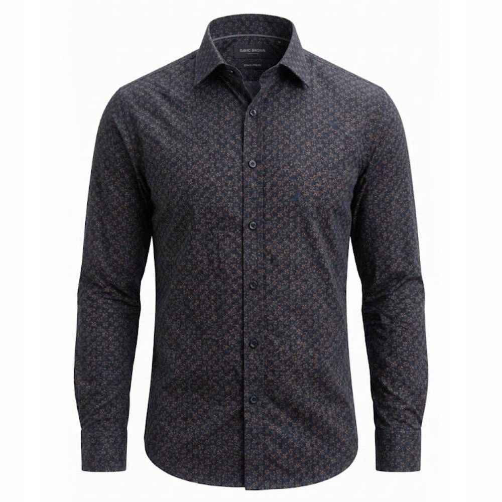 Ego Man košile pánská S0297-02 slim fit M tmavě modrá
