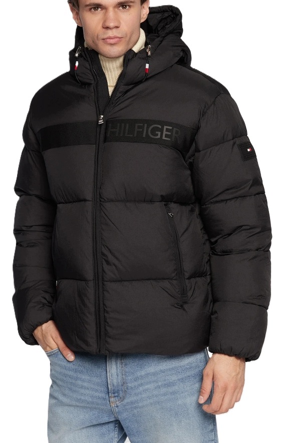 Zimní Bunda Tommy Hilfiger Ny High Loft Puffer Black Velikost S