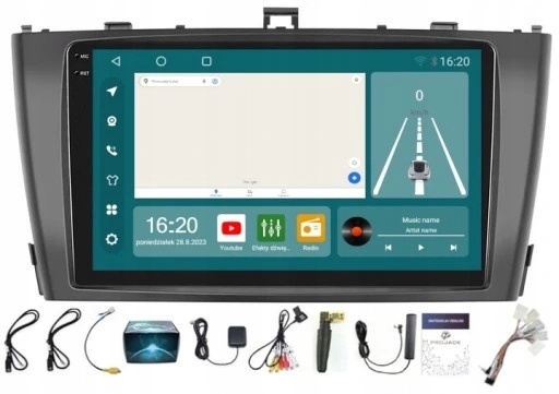 Rádio Navigace Toyota Avensis 2008-2015 Carplay Android 8/256GB Sim