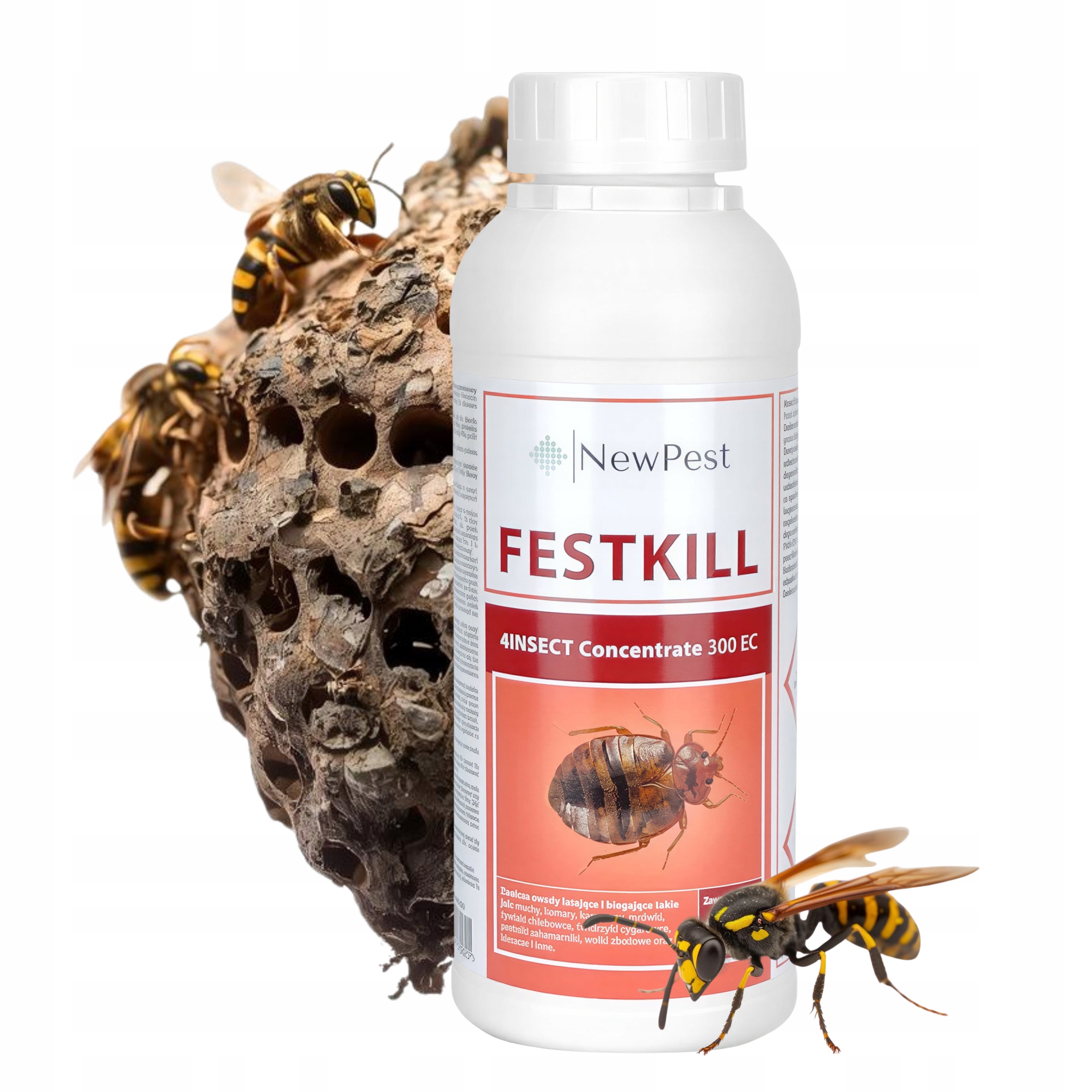 Insekticidní přípravek Festkill 300 Ec koncentrát na mouchy vosy prusaki 1L