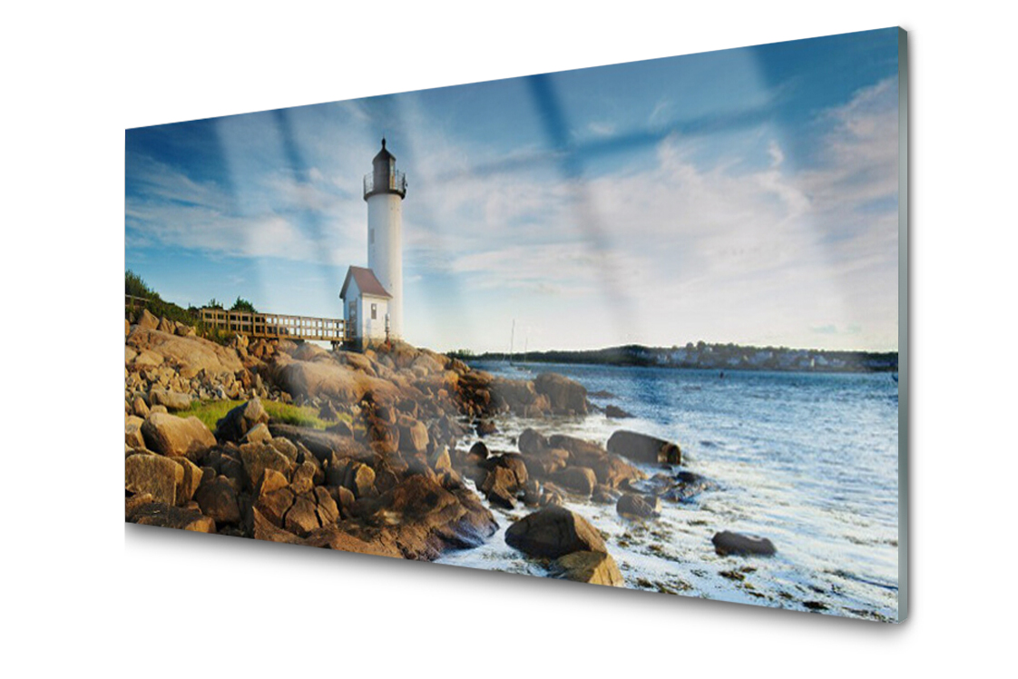 

Panel szklany Płytka Latarnia Morska 120x60
