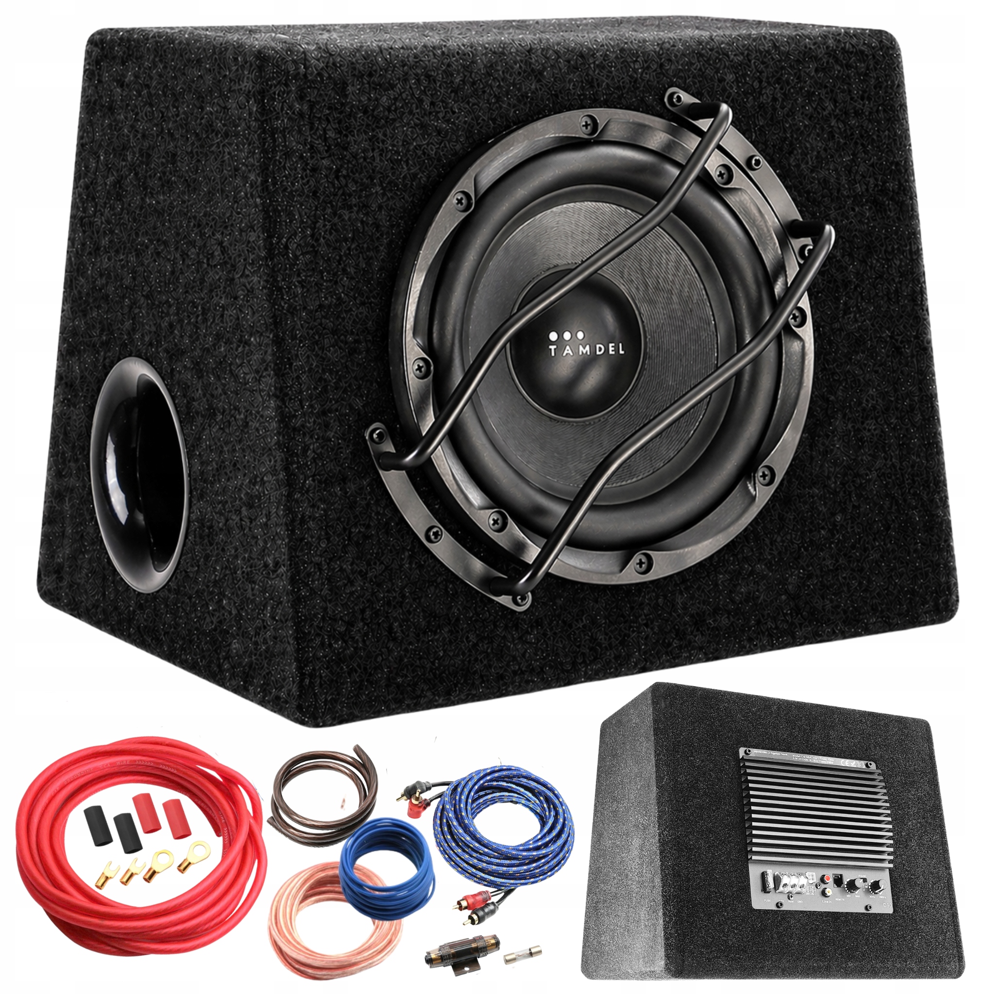 Subwoofer samochodowy aktywny 20 cm 8