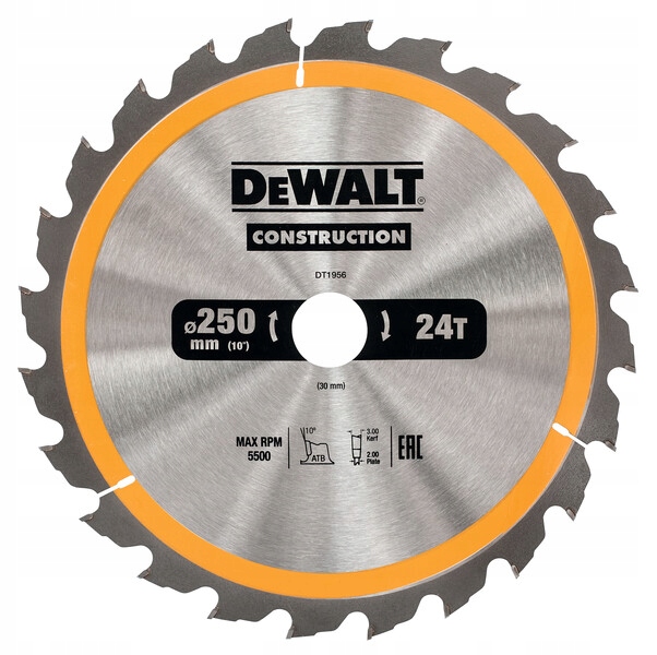 

Dewalt Tarcza 250MM Do Drewna DW717 DWS778 DWE7492