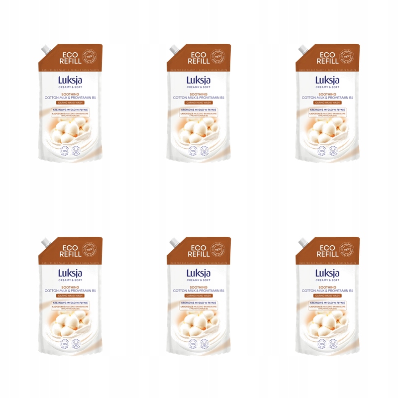 Luksja Creamy & Soft tekuté mýdlo Bavlna B5 900 ml X6
