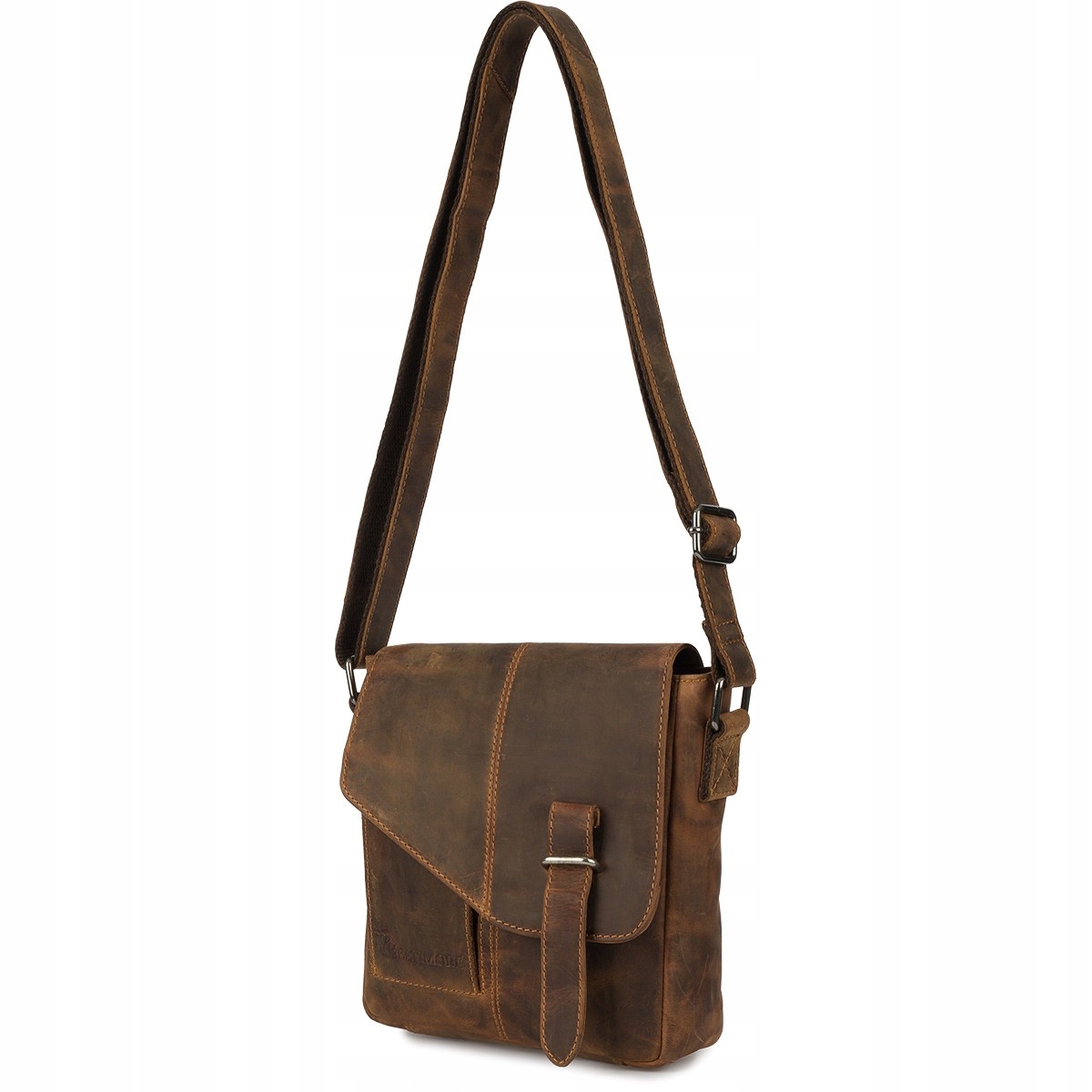Pánská kožená taška přes rameno malá kabelka přes rameno hnědá elegantní Beltimore