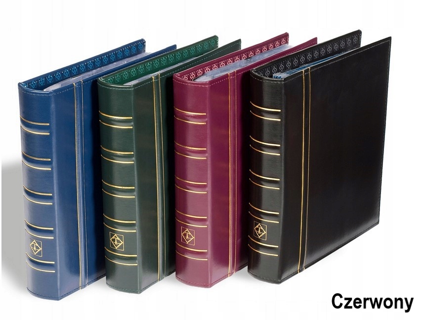 Album Klaser Na Známky 70 Stran Optima Červený Leuchtturm MM-Sbírky