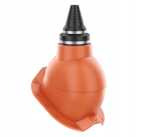 Anténní přechod, těsný střešní průchod Trapez T35 Cihlový 8004