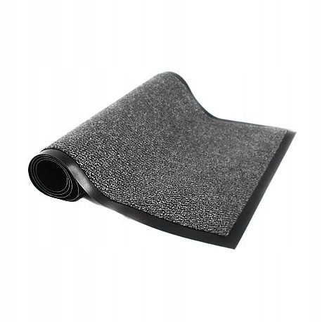 

Wycieraczka 90x150 cm Profesjonalna Gładka Szara