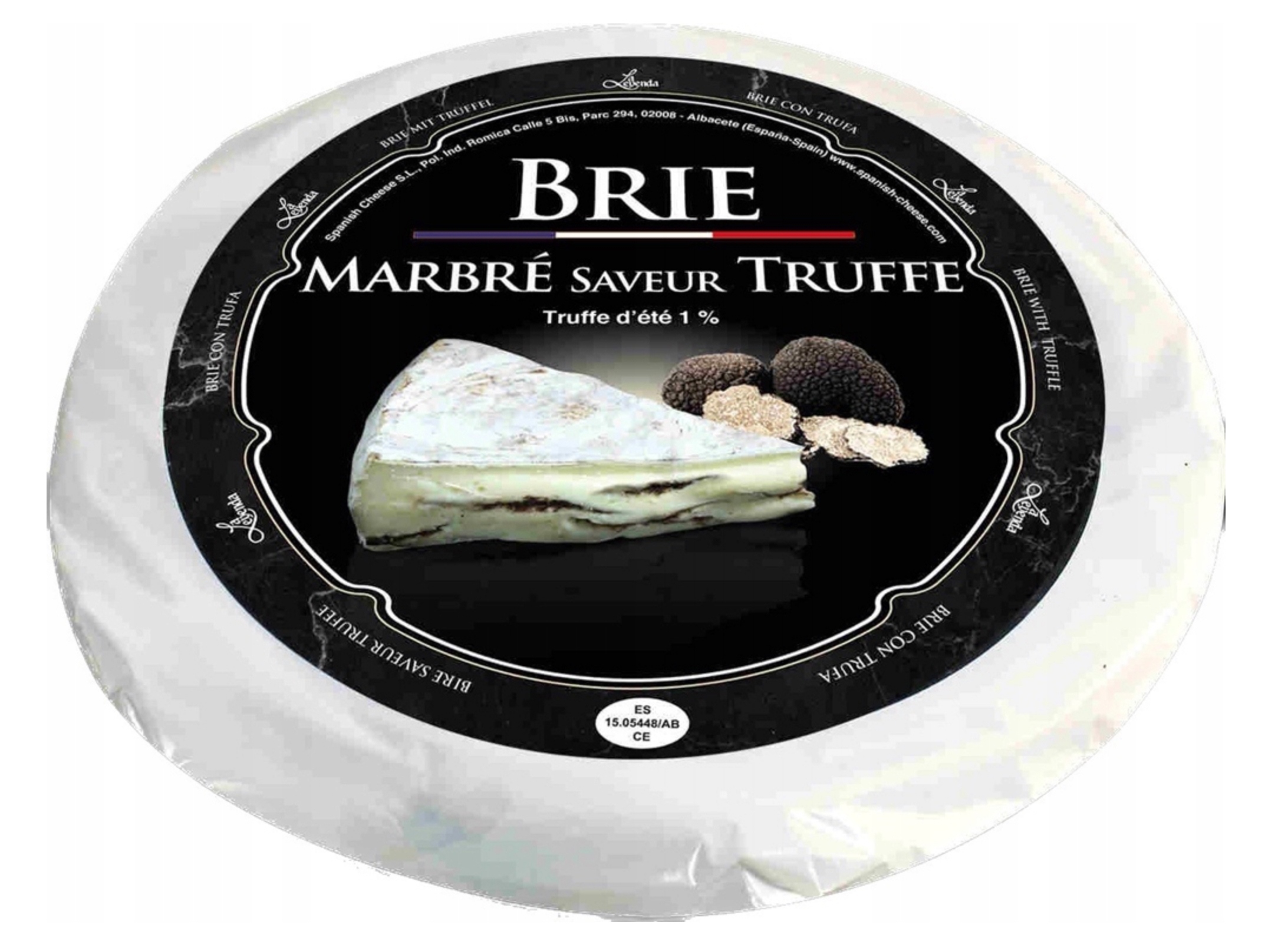 Levně Španělský sýr Brie S Černým Lanýžem La Leyanda, kousek cca 500 g