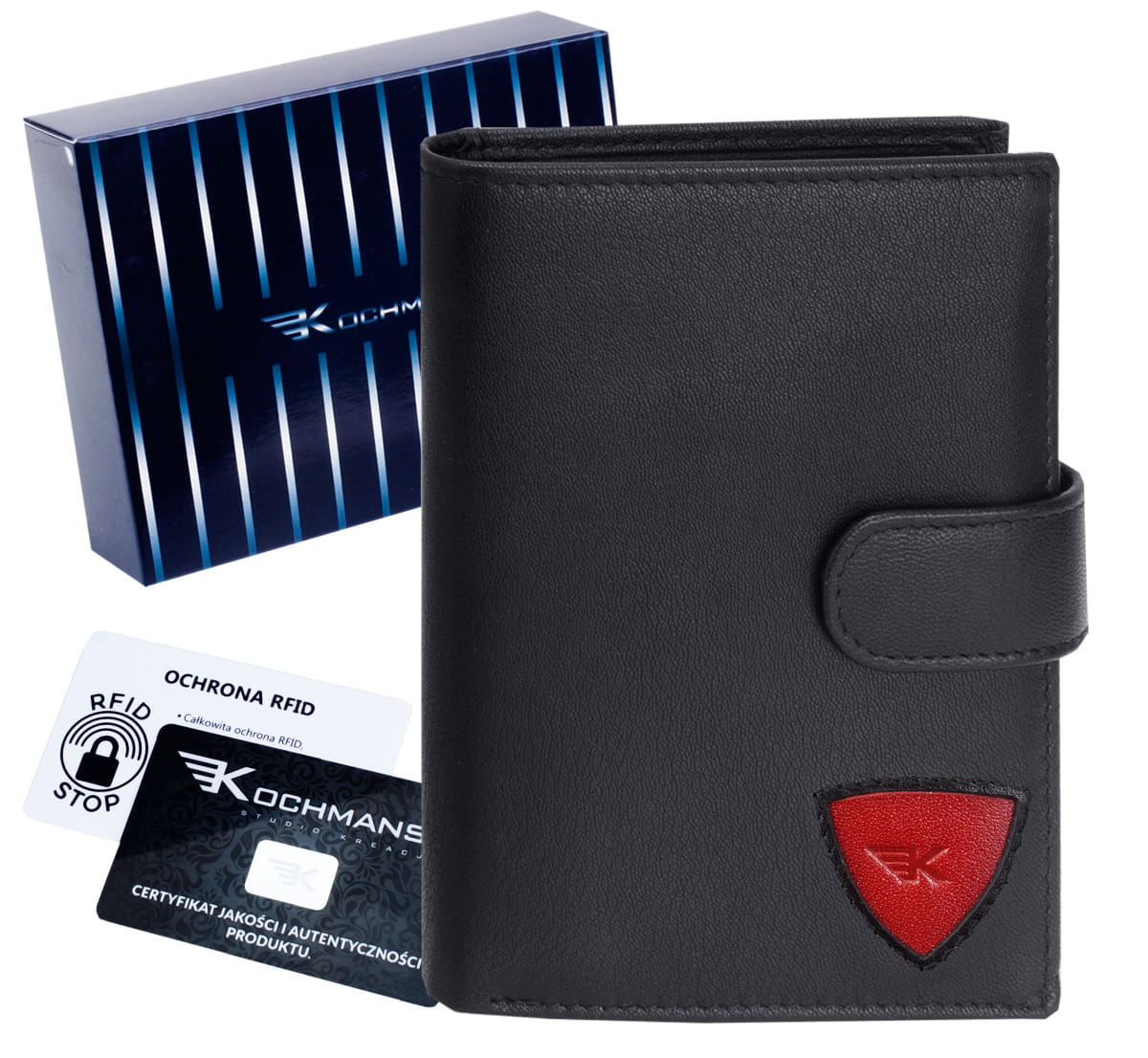 

Portfel męski skórzany ochrona Rfid Kochmanski