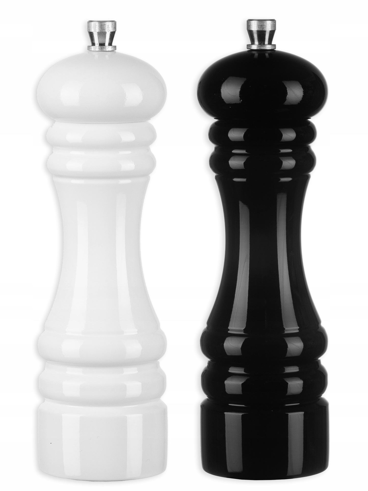 MŁYNEK RĘCZNY DO PIEPRZU I SOLI DREWNIANY ZESTAW 2