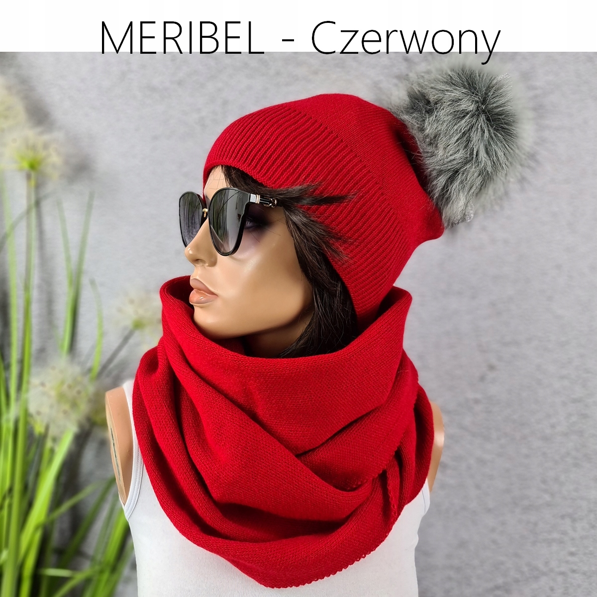 MODNY KOMPLET CZAPKA + DUŻY KOMIN CIEPŁY * KOLORY Marka Distribution4you