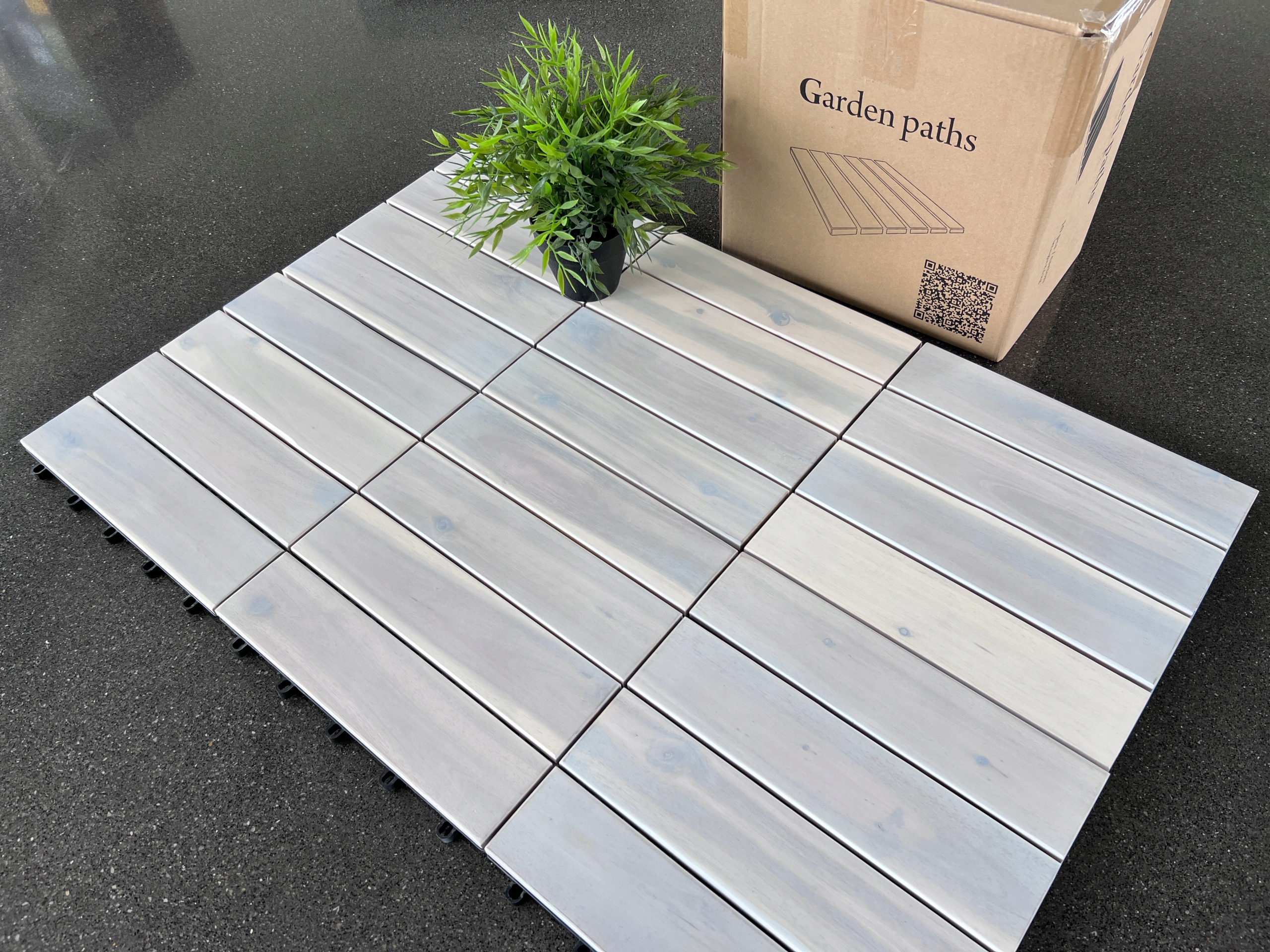 Płytka drewniana AKACJA BIELONA 4 klepki balkonowa tarasowa podłogowa Kod producenta B-TDB01-04-XXX