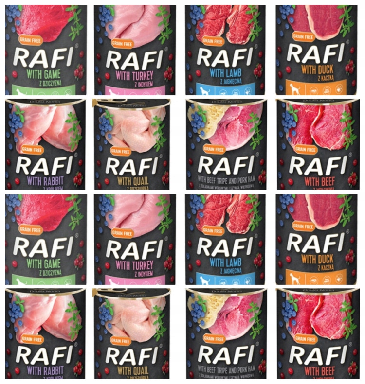 Rafi Mokré Krmivo Pro Psy 400G X 16 Kusů