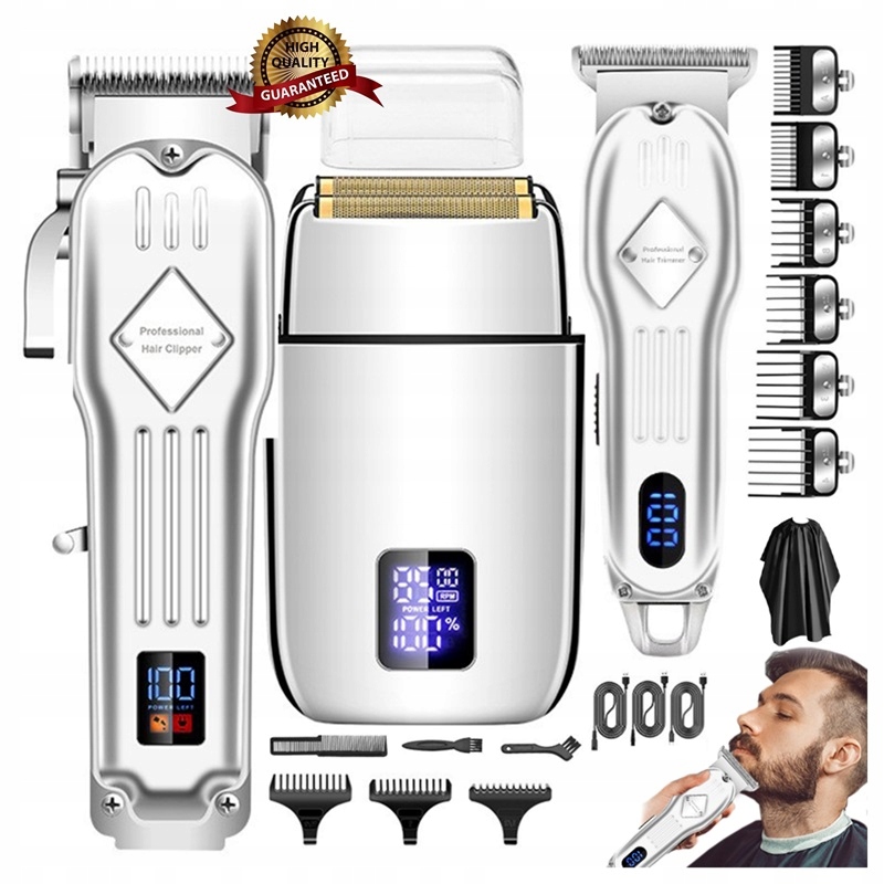 Profesionální Sada Na Stříhání Vlasů S LCD Displejem
