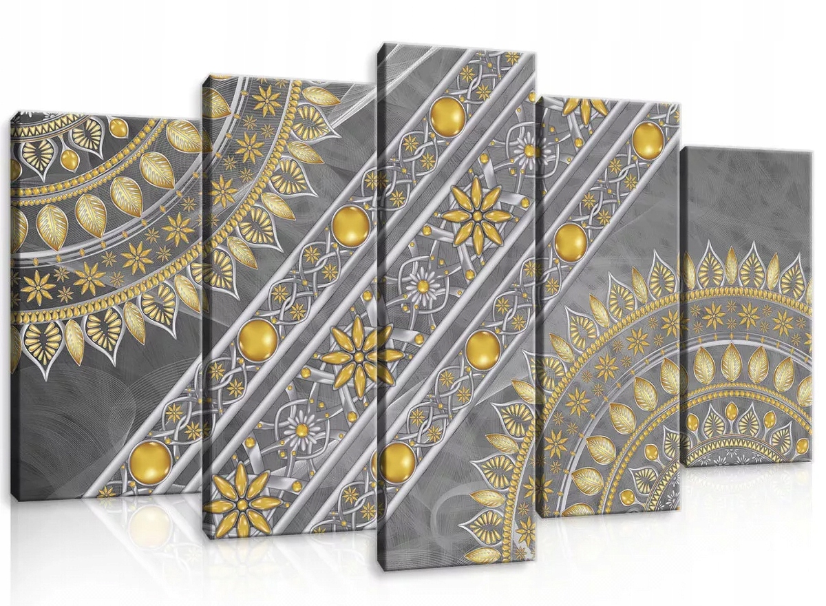 Obraz Na Plátně Canvas 100x60 Šedá Mandala