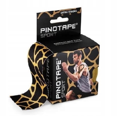 

Taśma kinesio 5cm x 5m Pinotape Sport tygrys