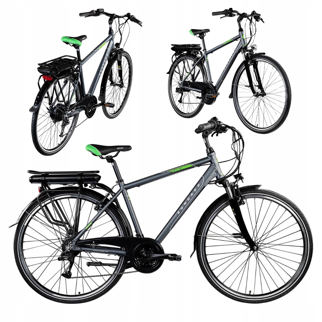 Rower elektryczny Zundapp E-Bike Trekking Z80S 700c Męski szary