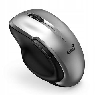 Genius Ergo 8200S Mysz bezprzewodowa, srebrna, 1200DPI
