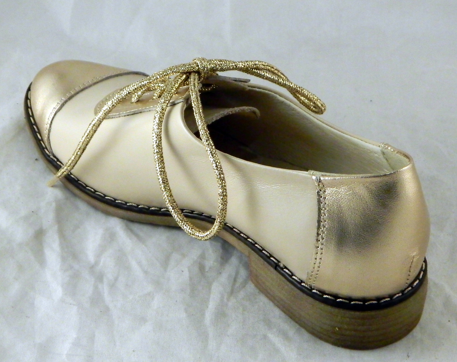 STYLOWE OXFORDY MODNE JAZZÓWKI SKÓRA NAT UNI-90 37 Rozmiar 37