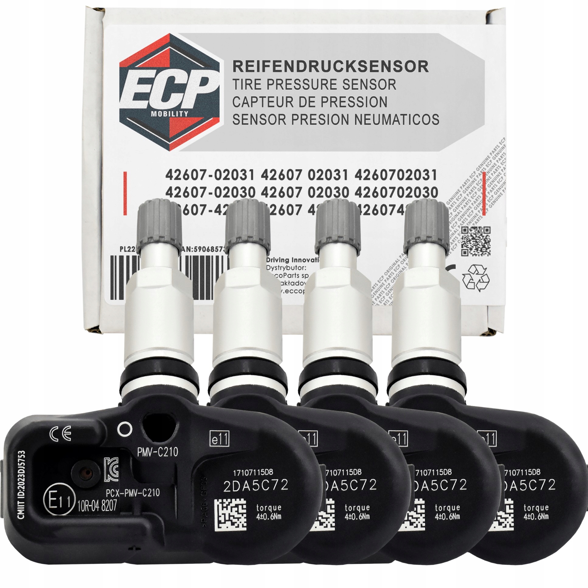 42607-02031 4 X Snímač Tlaku Tpms Lexus Ct Es Gs [ecp Mobility]