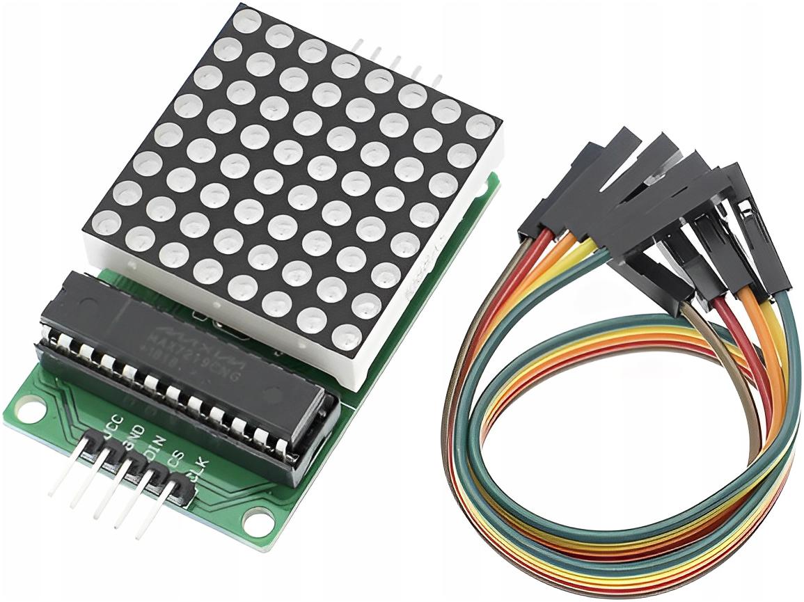 MODUŁ LED 8X8 MAX7219 MATRIX ARDUINO 64XLED DIP - Sklep, Opinie, Cena w ...