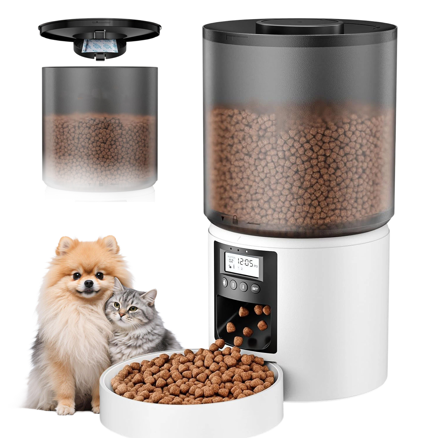 Levně Automatické Krmítko Pro Zvířata S Regulací Času 4 L