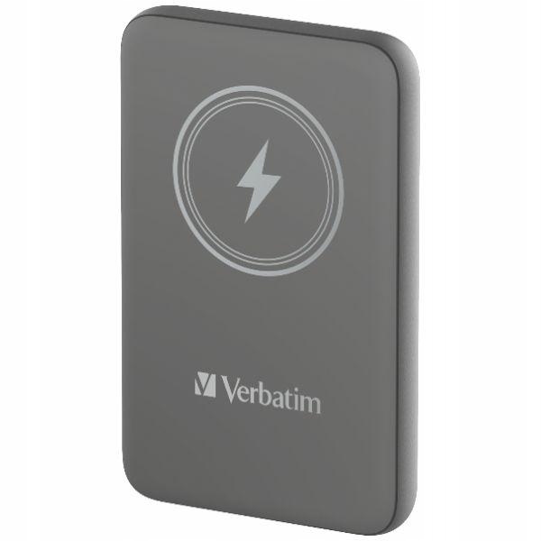 Verbatim indukční powerbanka `n` Go 15W 5000mAh Wireless Magnetic šedá/gr