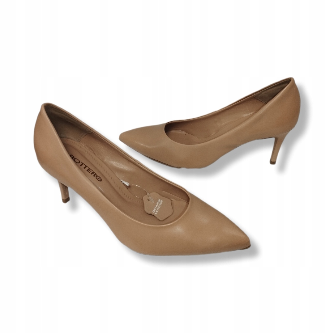 Boty z měkké kůže s podpatky Bottero 3537219 brown sugar r36