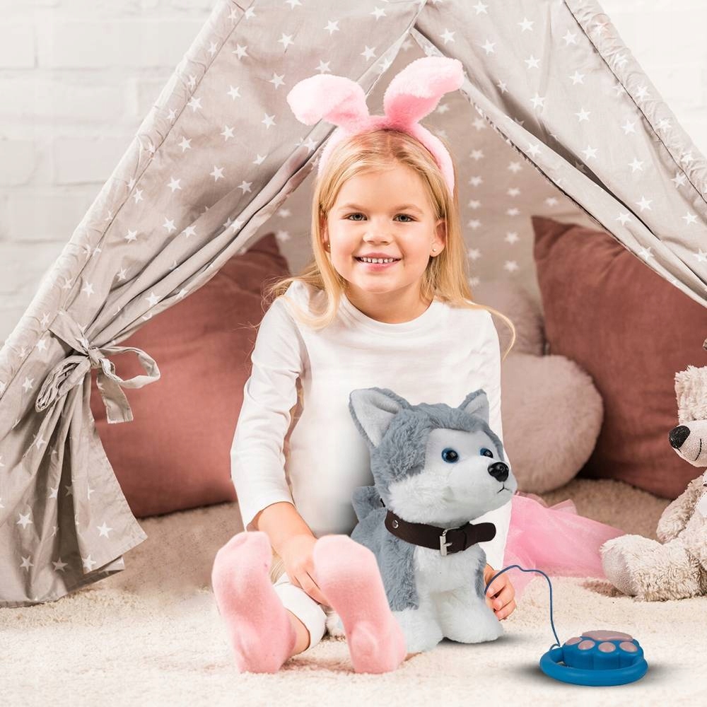 PIESEK PIES HUSKY INTERAKTYWNY ZDALNIE STEROWANY GŁOSEM I DOTYKIEM PILOT Płeć chłopcy dziewczynki