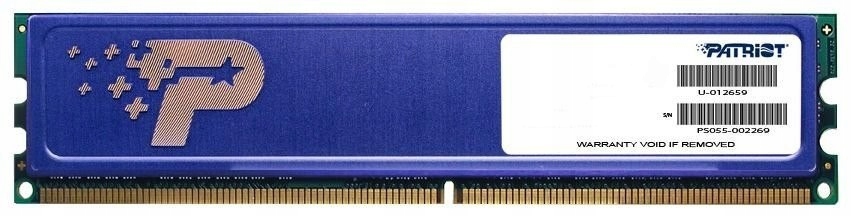 

Pamięć Patriot DIMM DDR3 4GB 1600MHz 11CL 1.5V Sin