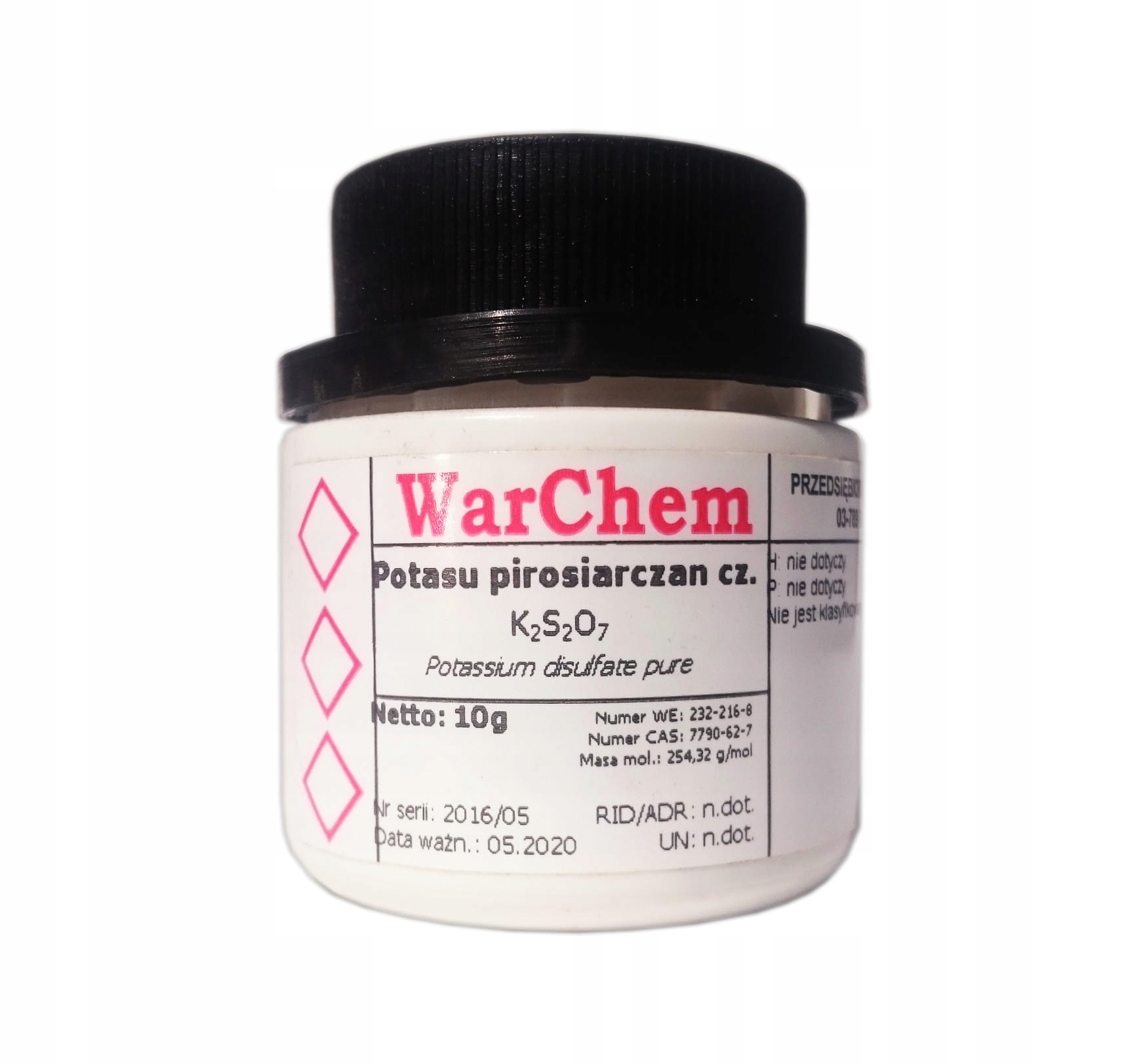 

Pirosiarczan Potasu 10g Warchem [51921]