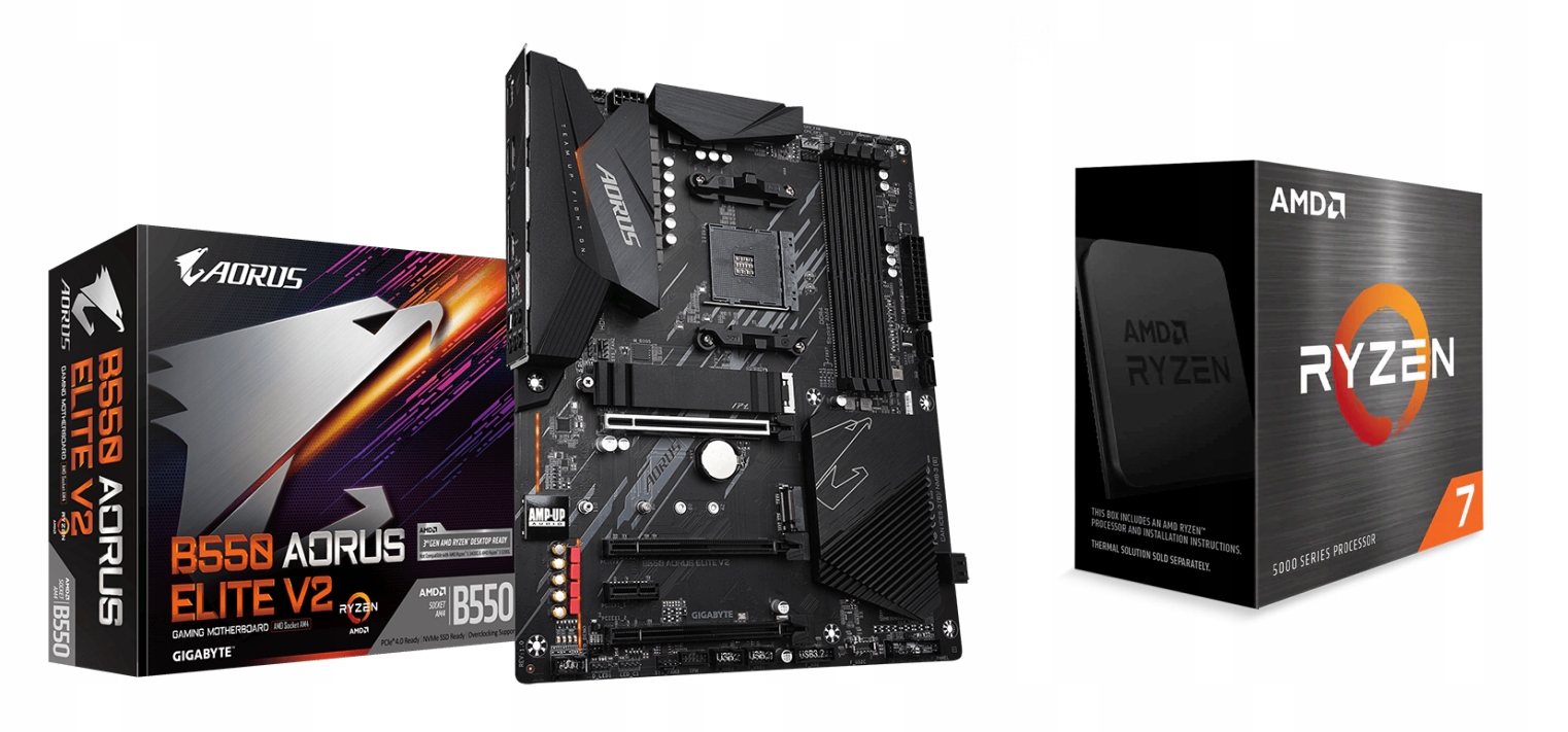 Zestaw Amd Ryzen 7 5800X B550 Aorus