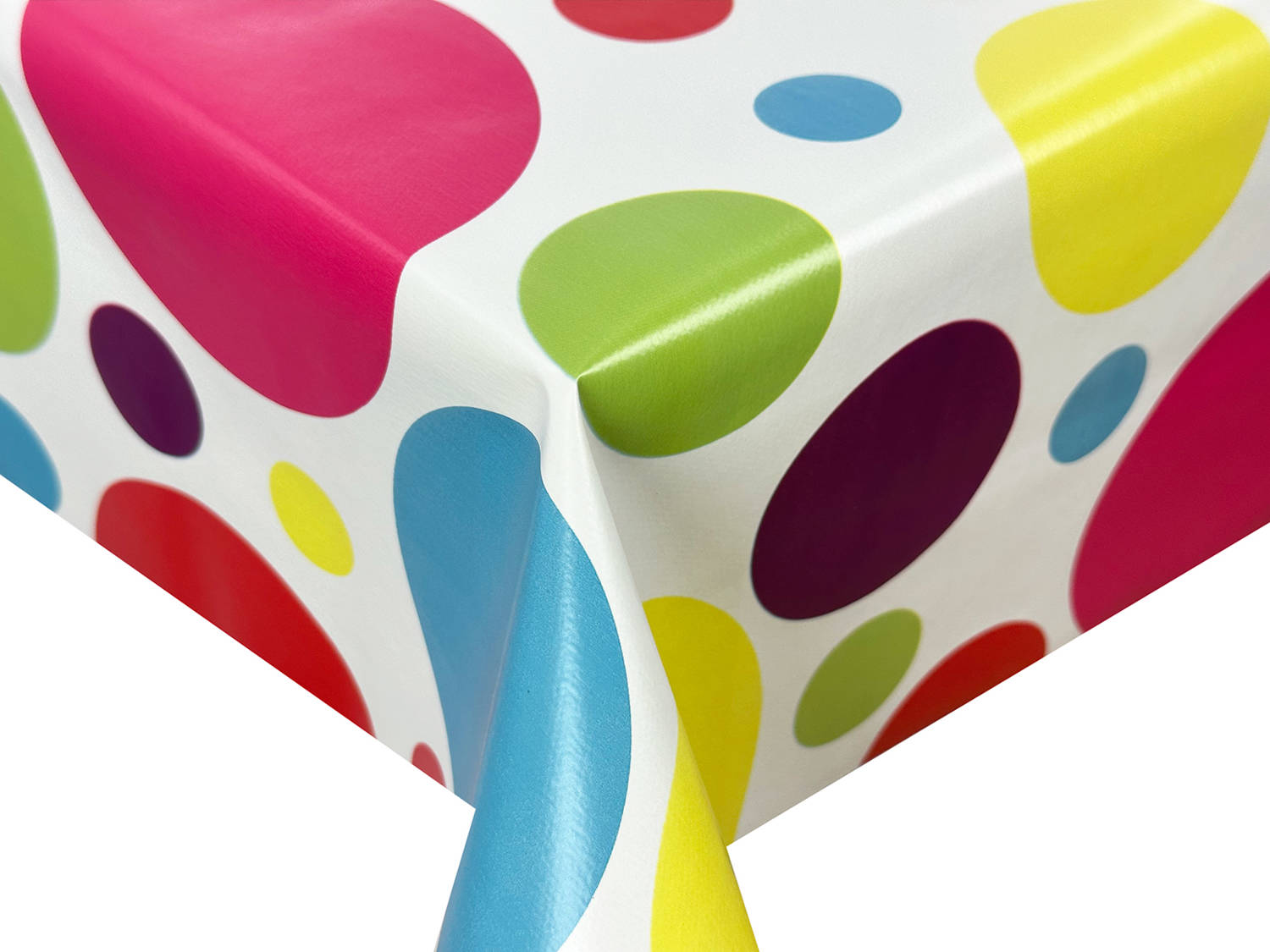 Cerata Na Metry Obrus Ceratowy na Wymiar Kolorowe Kropki Grochy 10x140 cm Typ obrus