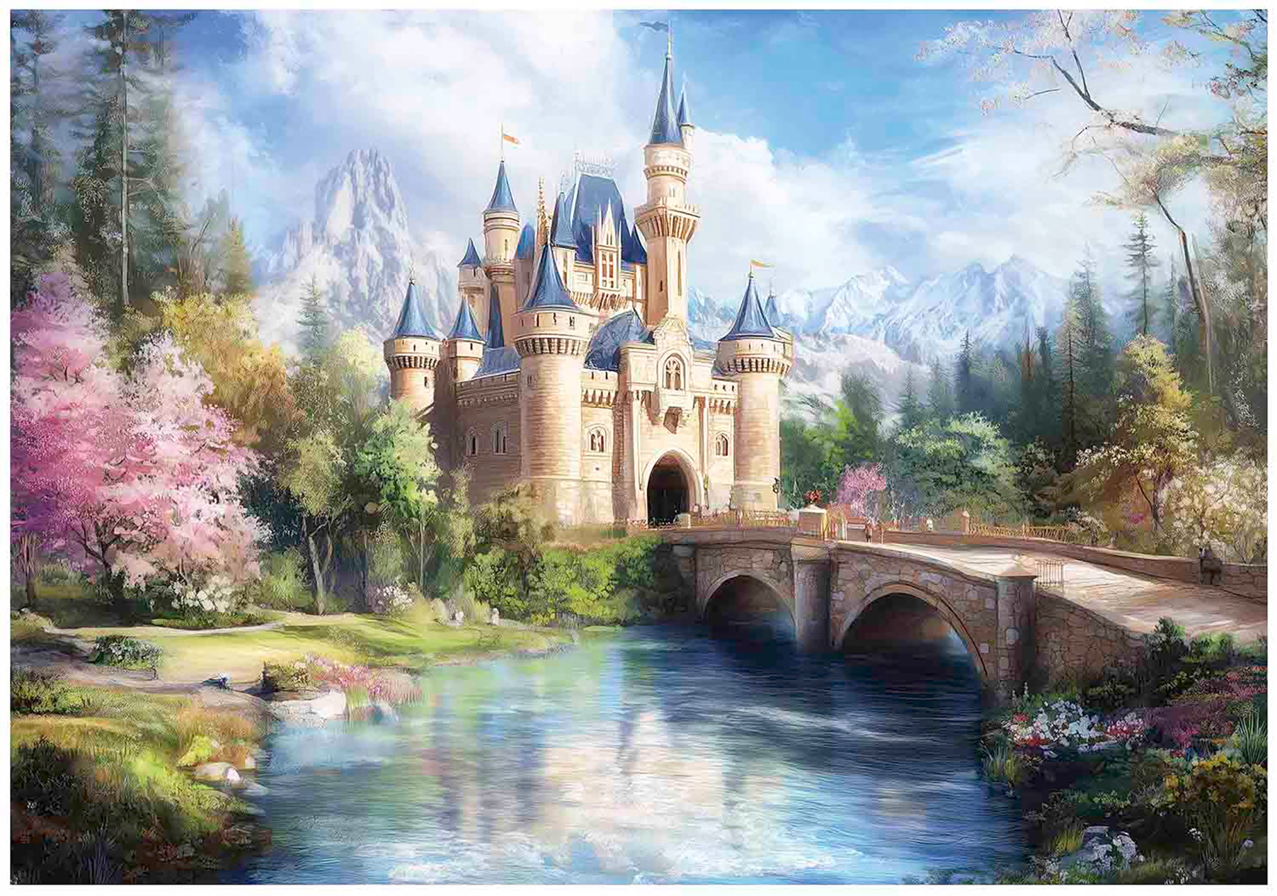 Fototapeta Pro Dívku Pohádkový Zámek Tapeta Do Dětského Pokoje 250x175