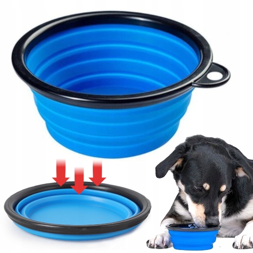 

Miska Podróżna Dla Kota I Psa Silikonowa Składana