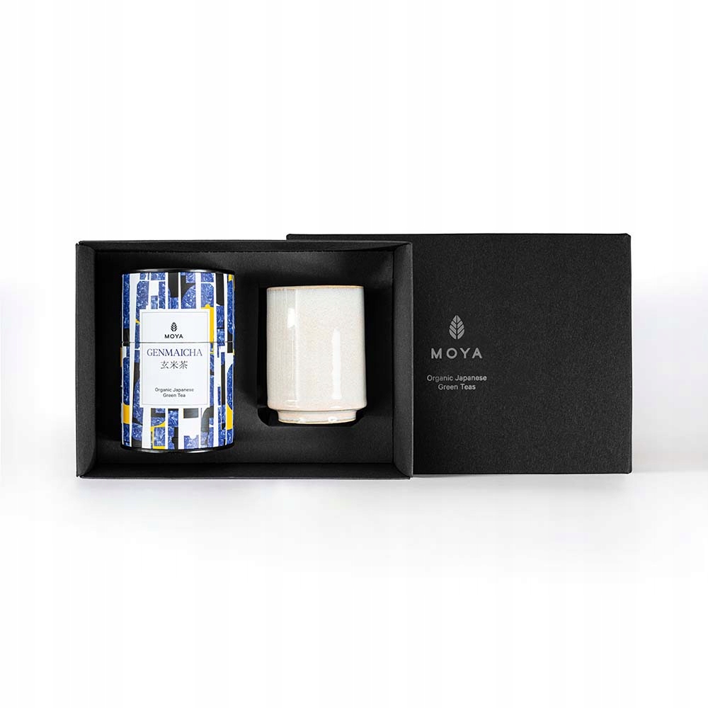 Dárková sada – organický zelený čaj Moya Genmaicha a hrnek Josei