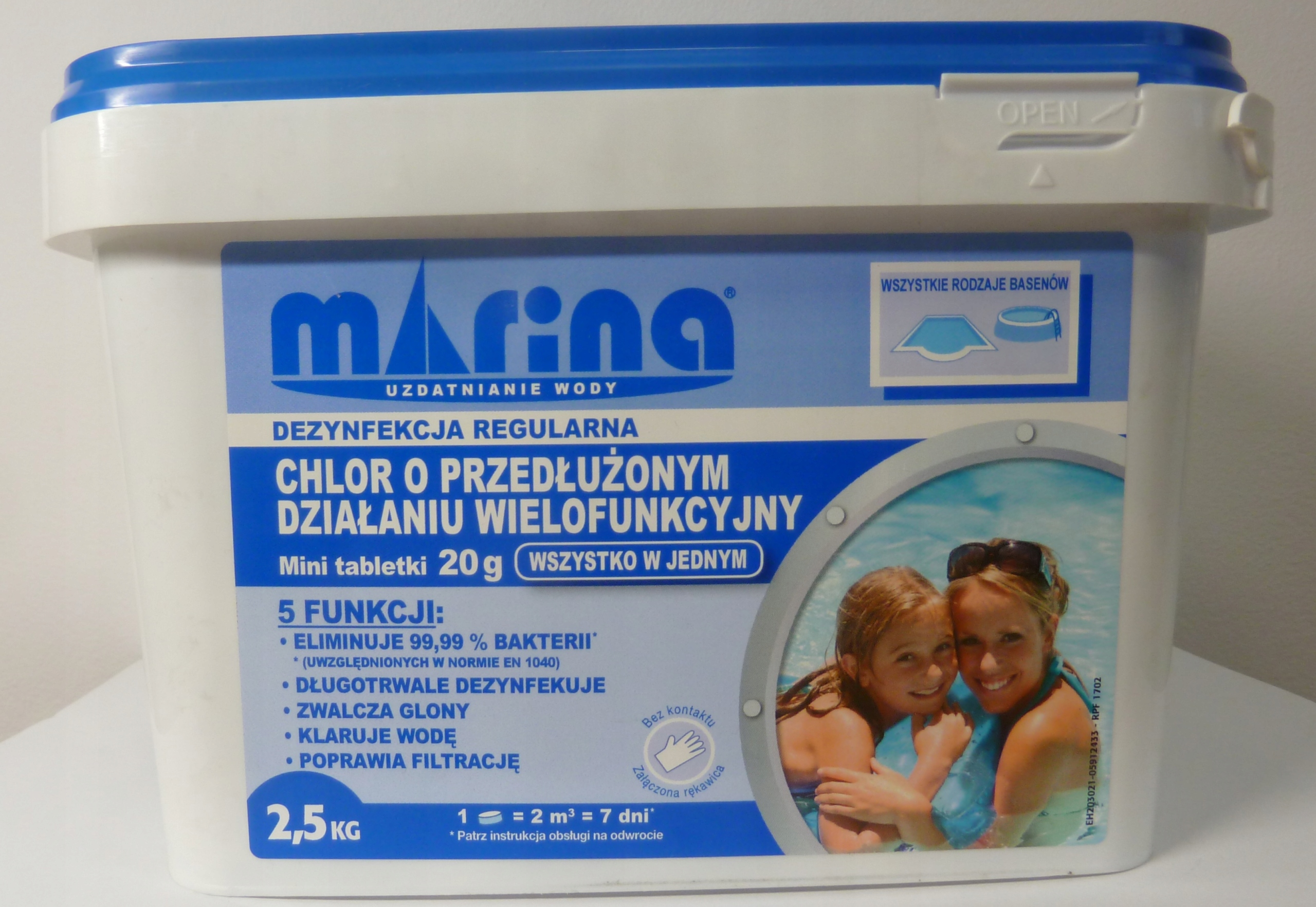 

Chlor do Basenu Długo Działający 2.5 kg Marina