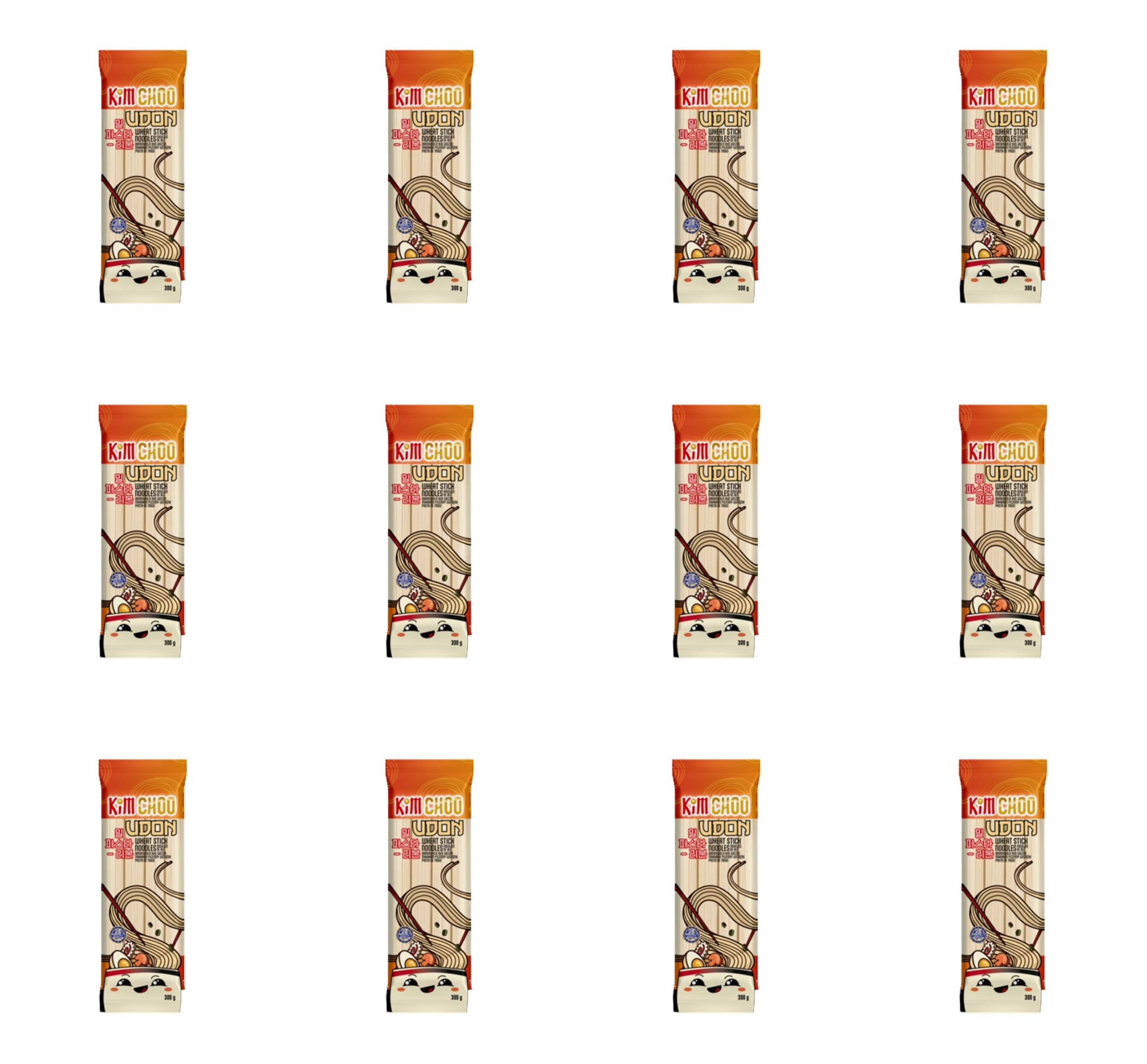 Kimchoo těstoviny s pšeničnými stuhami Udon 300 G/48 X12