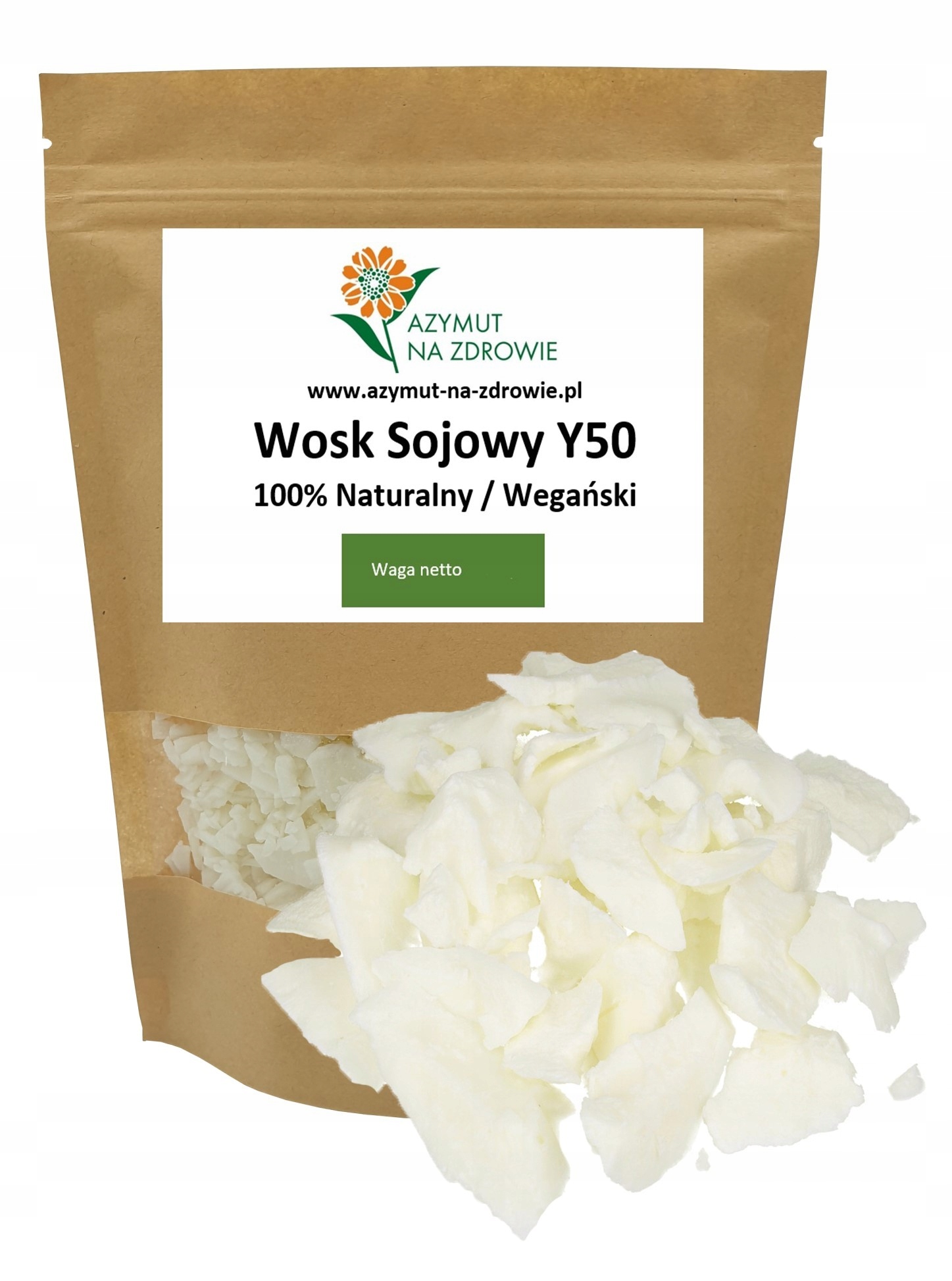 WOSK SOJOWY Y50 do ŚWIEC 100% Soi noGMO 1KG Marka Premium Wosk