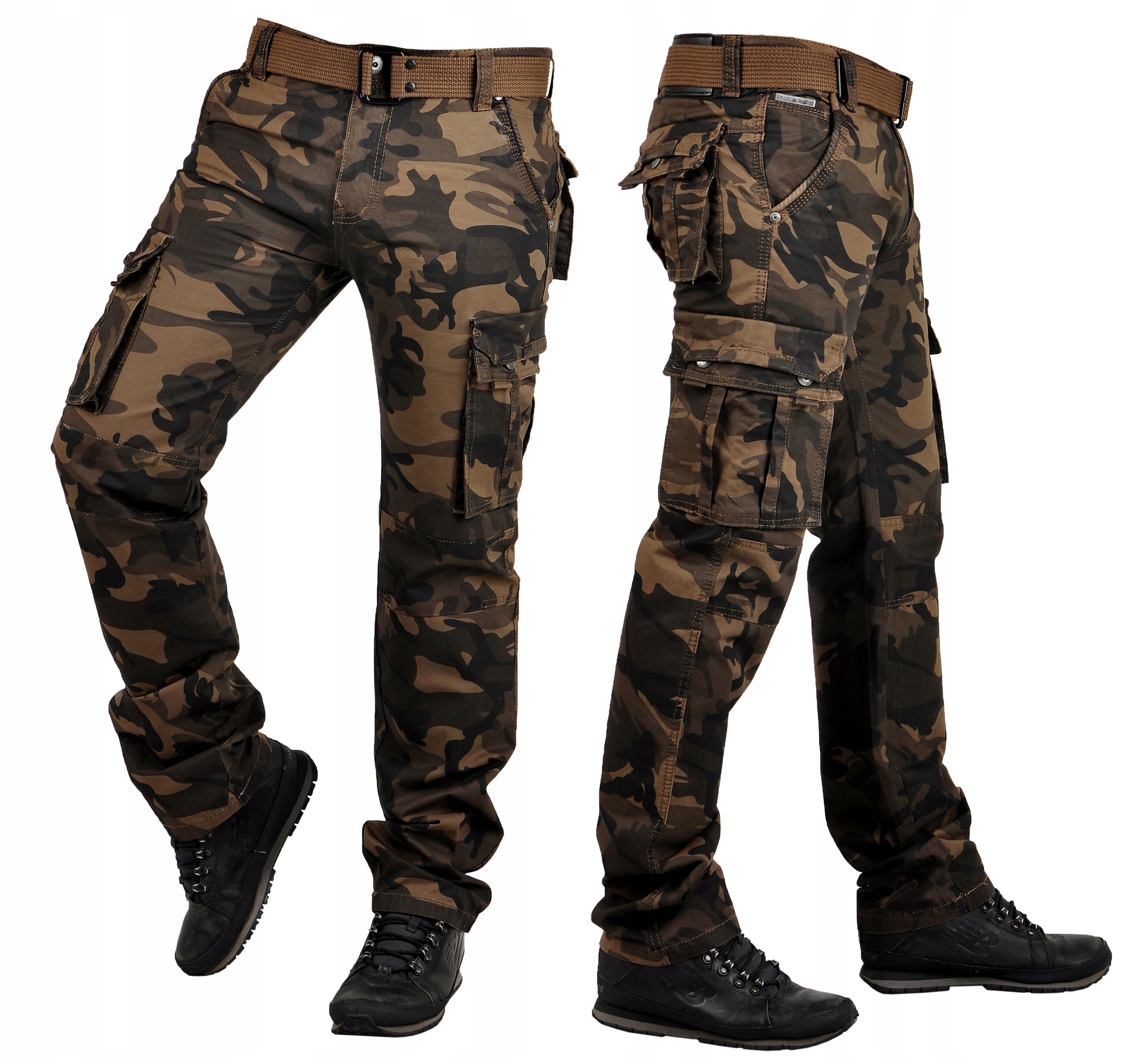 it096-2 r. 38 Robocze Bojówki Pasek Moro