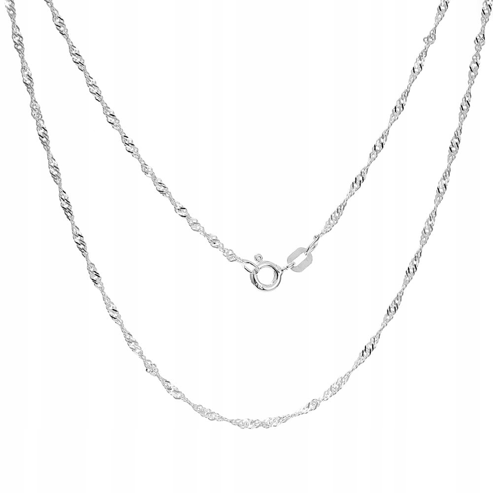 

Srebrny łańcuszek singapur 45 cm pr925