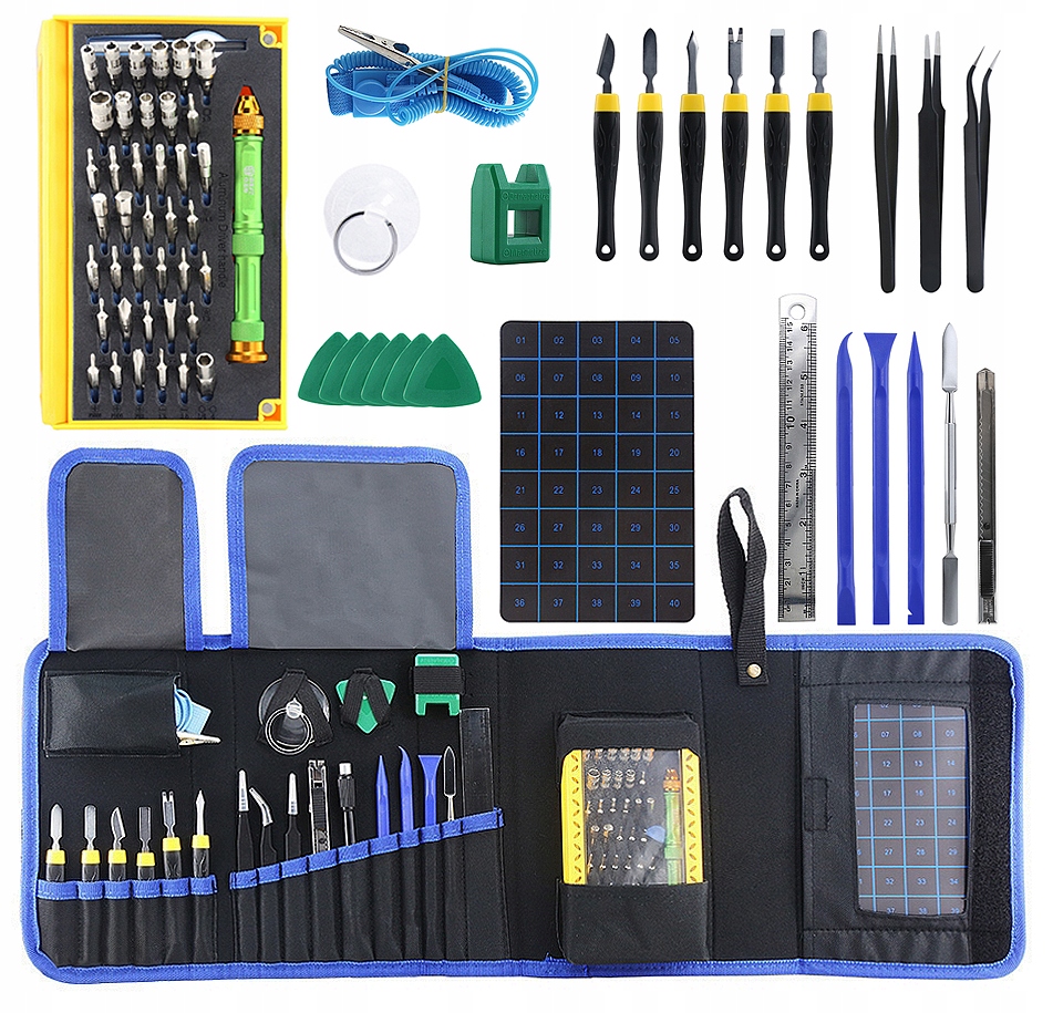 Sada Šroubováků Bity Otevírání Pinzety Oprava Telefonu Notebooku BST-118 Pouzdro
