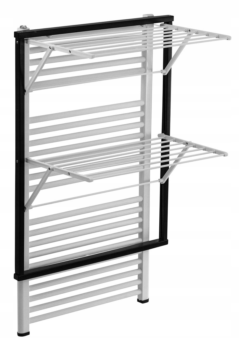 Levně Arredamenti Klaus Sušák na prádlo na radiátor 89 x 68 cm Černá Italská