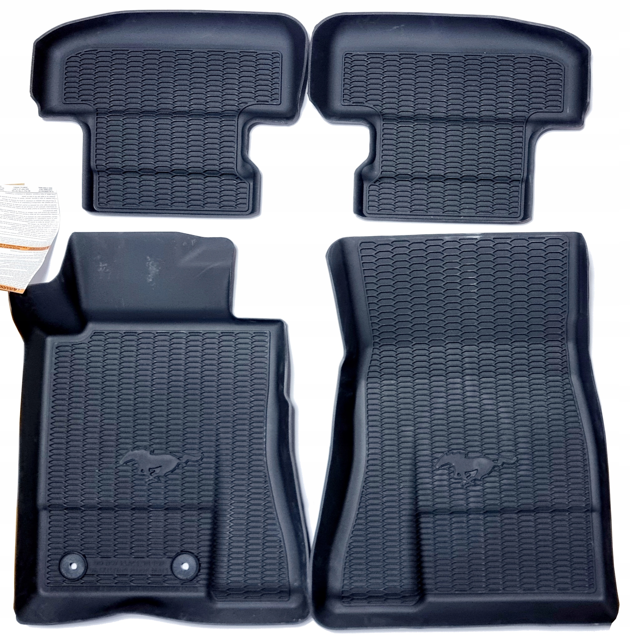 DYWANIKI GUMOWE KOMPLET FORD MUSTANG MK6 15- 2172286 _ HR3J-63130D00-AB3GAX Kolor czarny