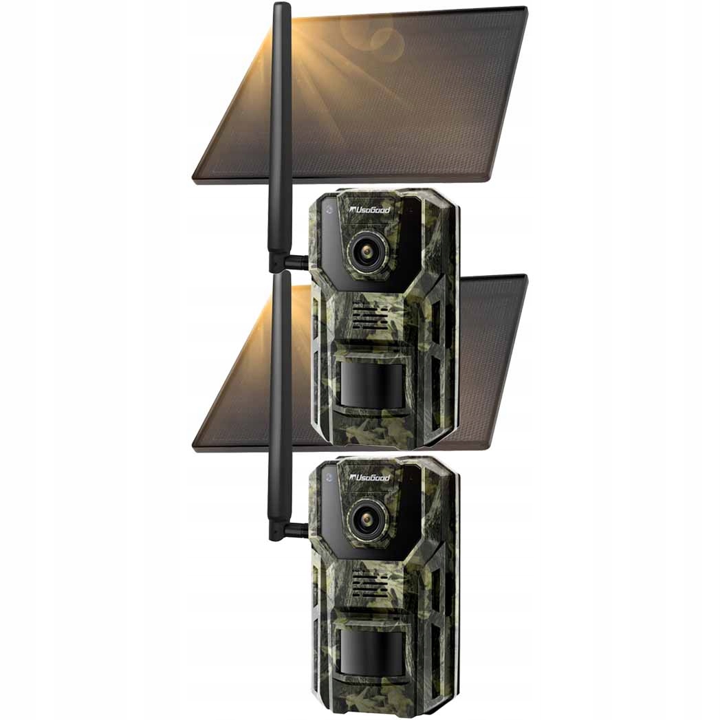 Fotopast Solární 4G S Sim Gps Lesní Kamerou 2K IP66 Panel 7800MAH 2KS
