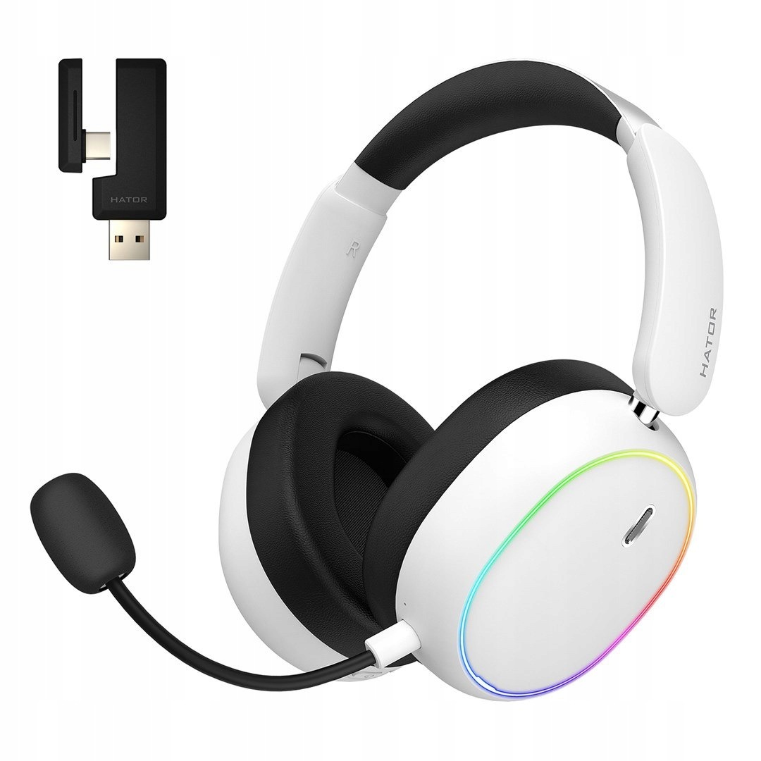 Sluchátka pro hráče Hator Phoenix 2 Wireless bezdrátová bílá