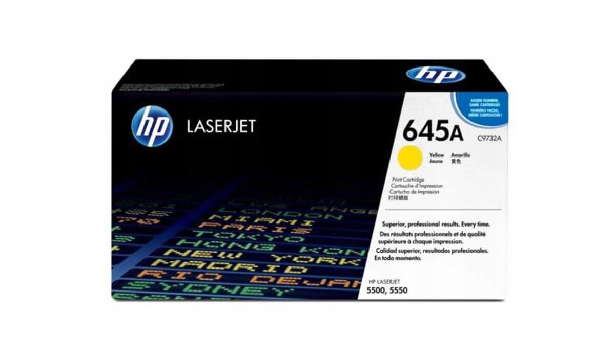 Toner Hp 645A C9732A 12 tisíc Y Originál Lj 5500 žlutý