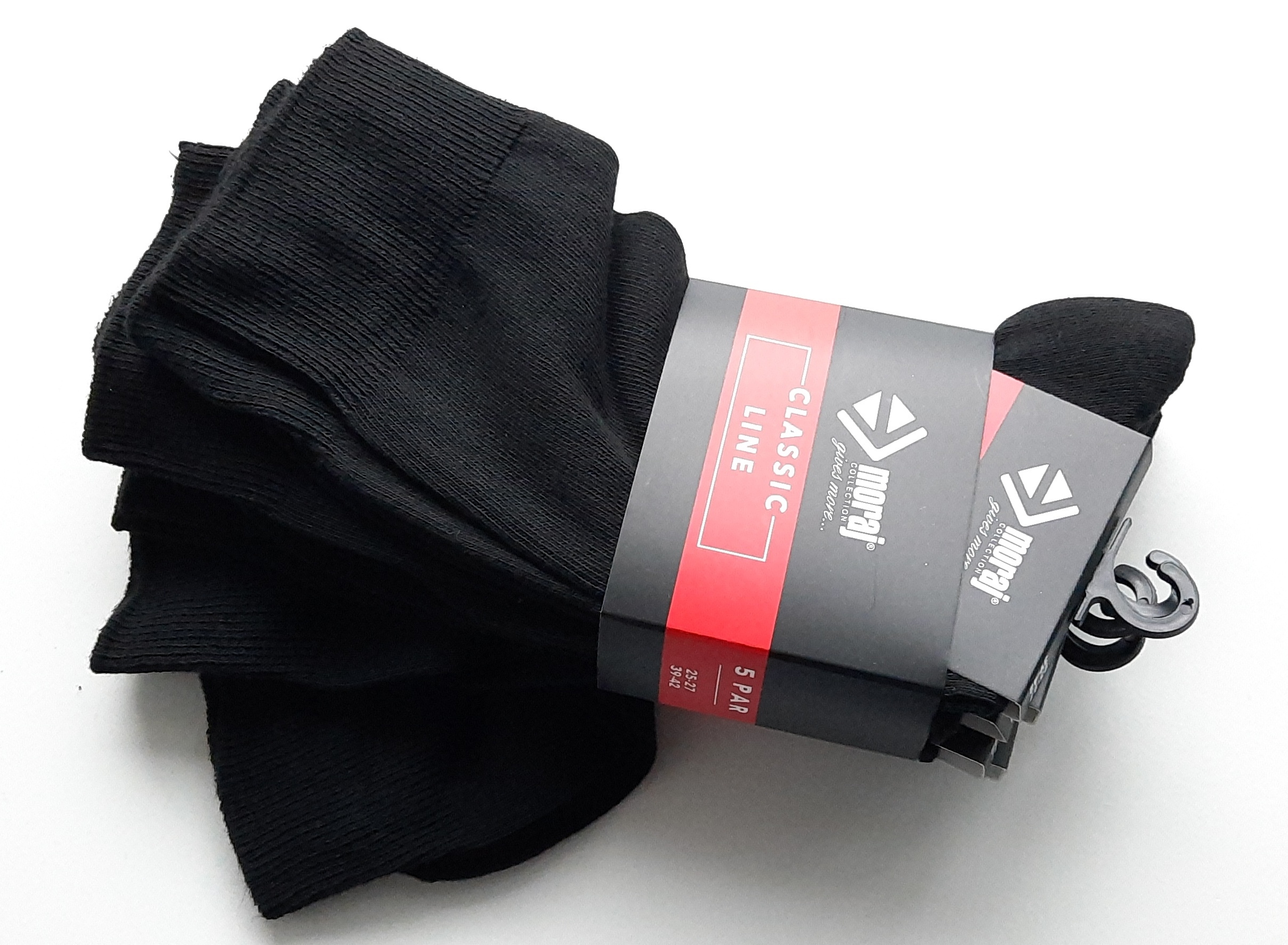 

Moraj skarpety męskie klasyczne czarne 5pak 43-45