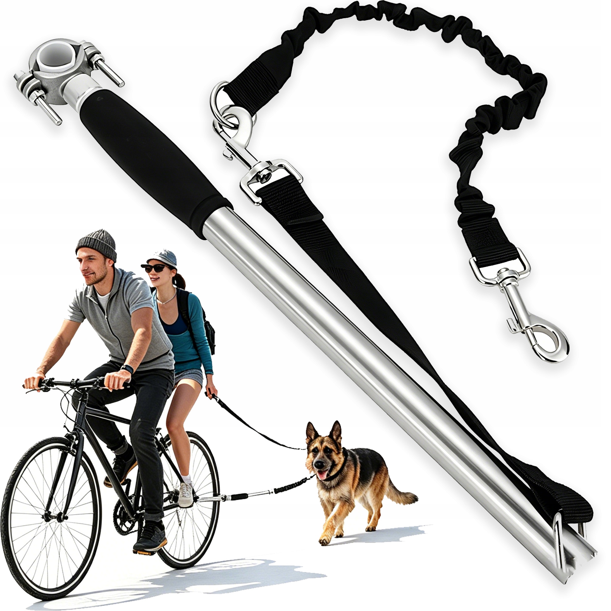Vodítko S Výložníkem Cyklistická Hala Pro Psa S Tlumičem Tyč